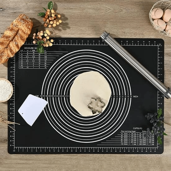Silikon Çok Amaçlı Geniş Hamur Matı Hamur Açma Matı 40*50 Cm Bx40