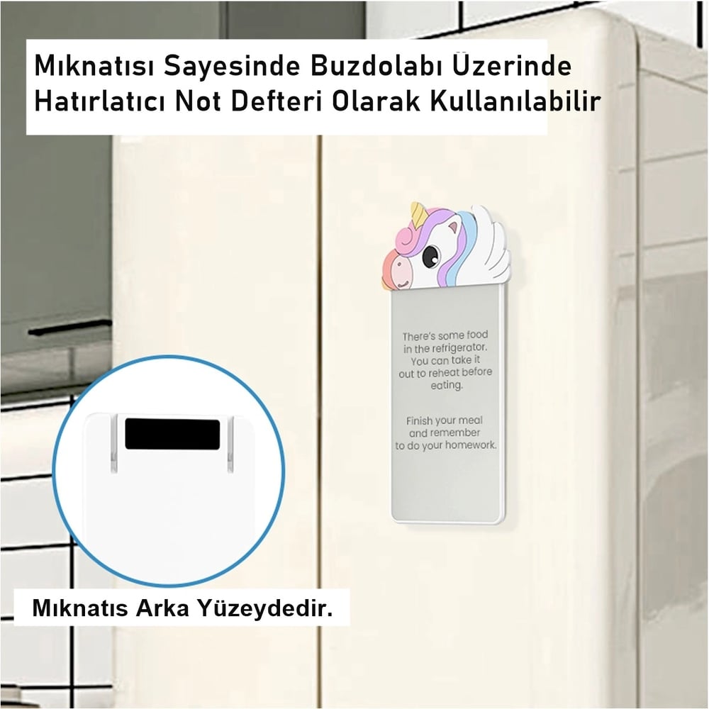 Silikon Figürlü Manyetik Mini Yazı Tahtası 5,5 - 14 cm