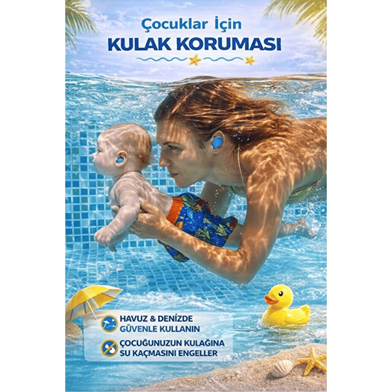 Silikon Kulak Tıkacı - 6lı Özel Kutulu - Su Geçirmez ve Gürültü Önleyici