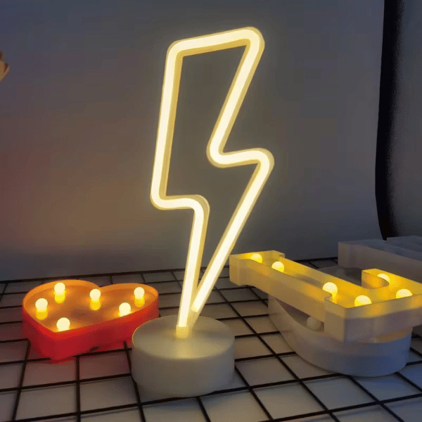 Şimşek Neon LED Lamba