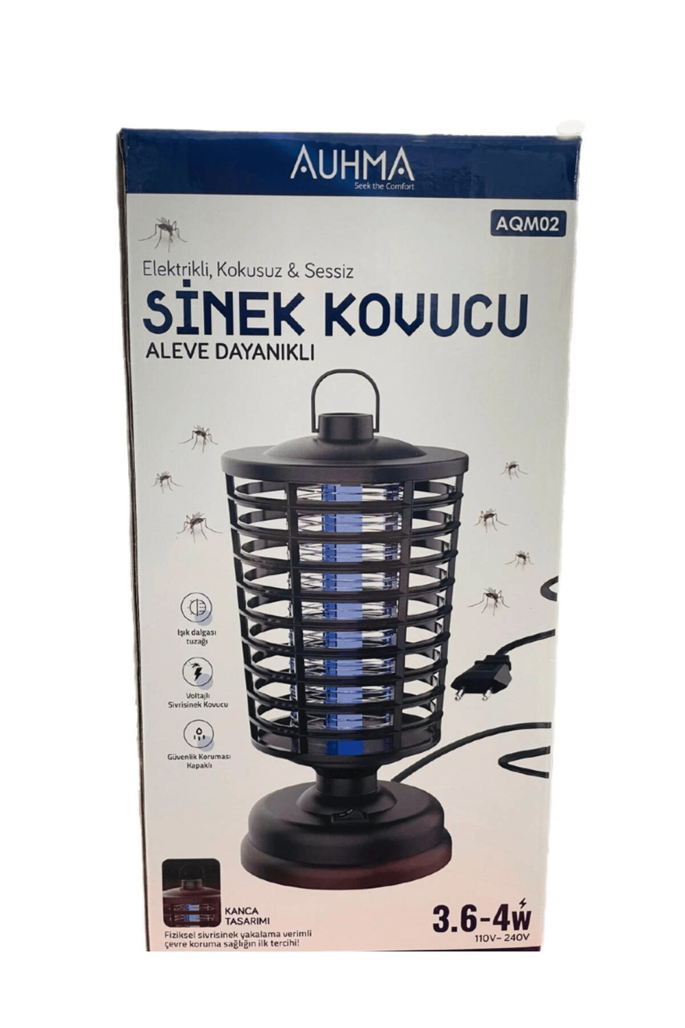Sivrisinek öldürücü makine 3.6-4W 600-800V askılı kokusuz sessiz tehlikeli değil