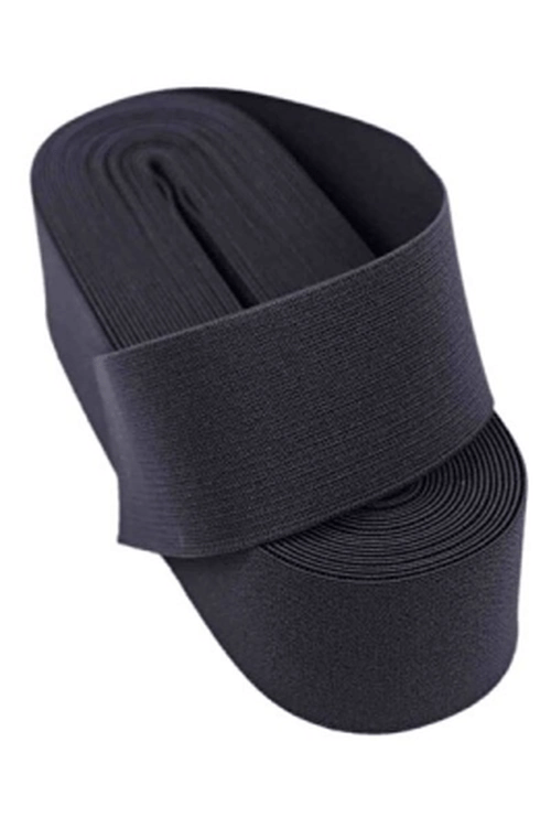 Siyah  - 3cm Paça Lastik Geniş 10mt. Bx40