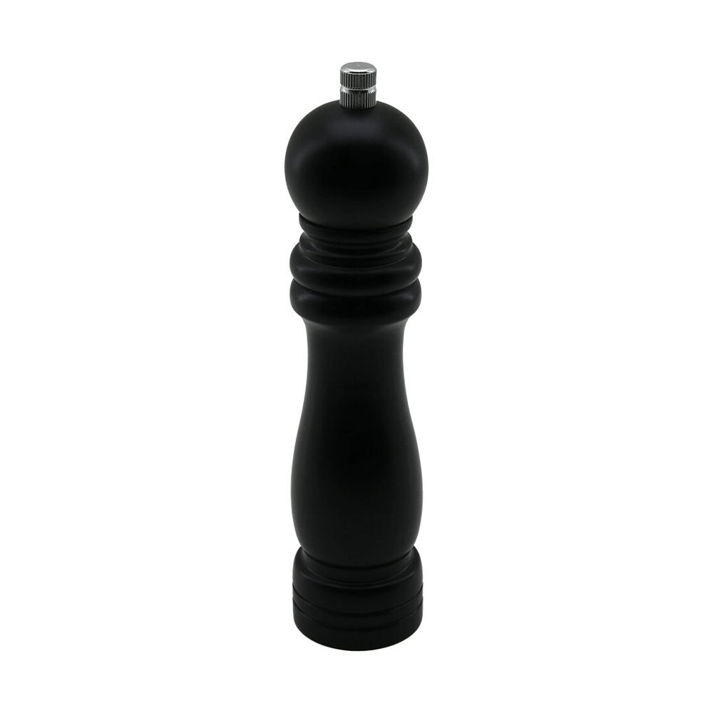 Siyah Ahşap  Büyük= Çap: 4.5cm - Uzunluk: 19.5cm Tuz - Baharat Öğütücü Bx40