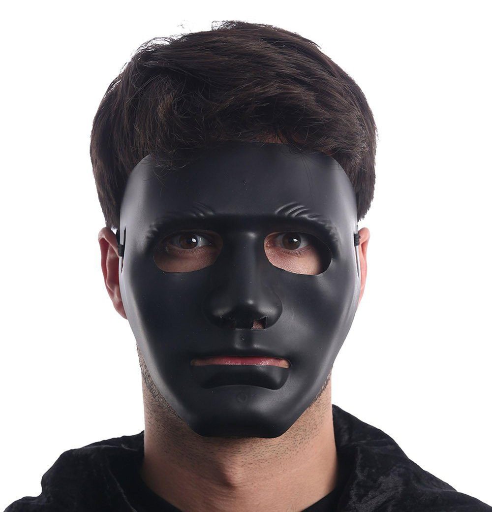 Siyah Renk Hip Hop Anonim Jabbawockeez Dans Maskesi 18x19 cm (3936)