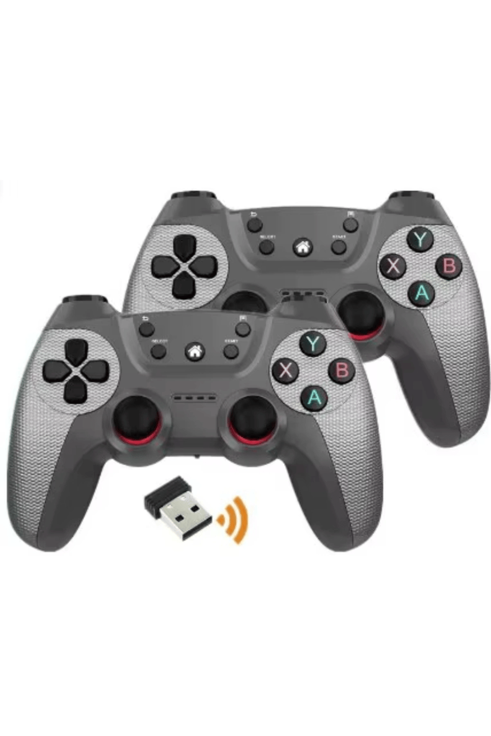 Siyah bluetooth bağlantılı 2.4g kablosuz gamepad 2 adet pc uyumlu 1 yıl garantili