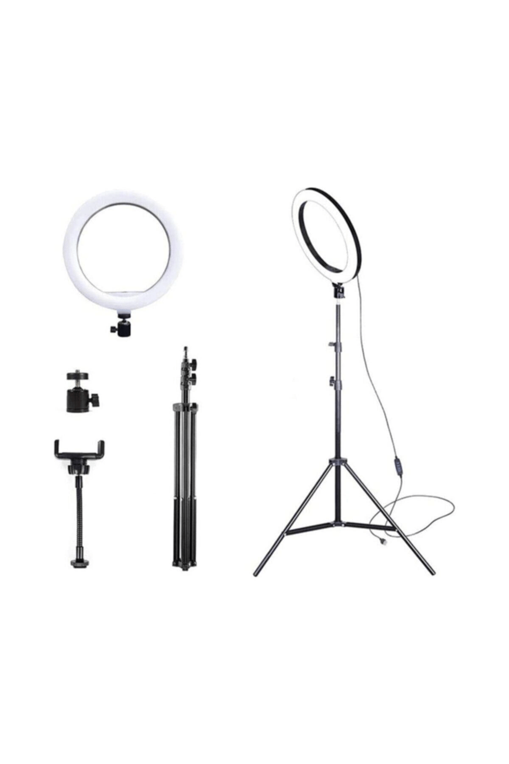 Siyah tripod tip sabitleyici fotoğraf ve kamera aksesuarı canlı yayın için uygun