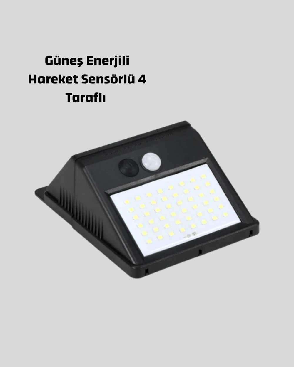 Solar LED Bahçe Aydınlatma – Hareket Sensörlü, Güneş Paneliyle Şarj Olan, IP65 Dayanıklı