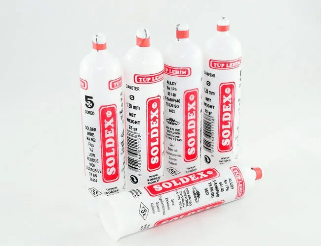 Soldex Tüp Lehim 1,2 Mm 25 Gr - 5 Kanallı, Sn:60 / Pb:40