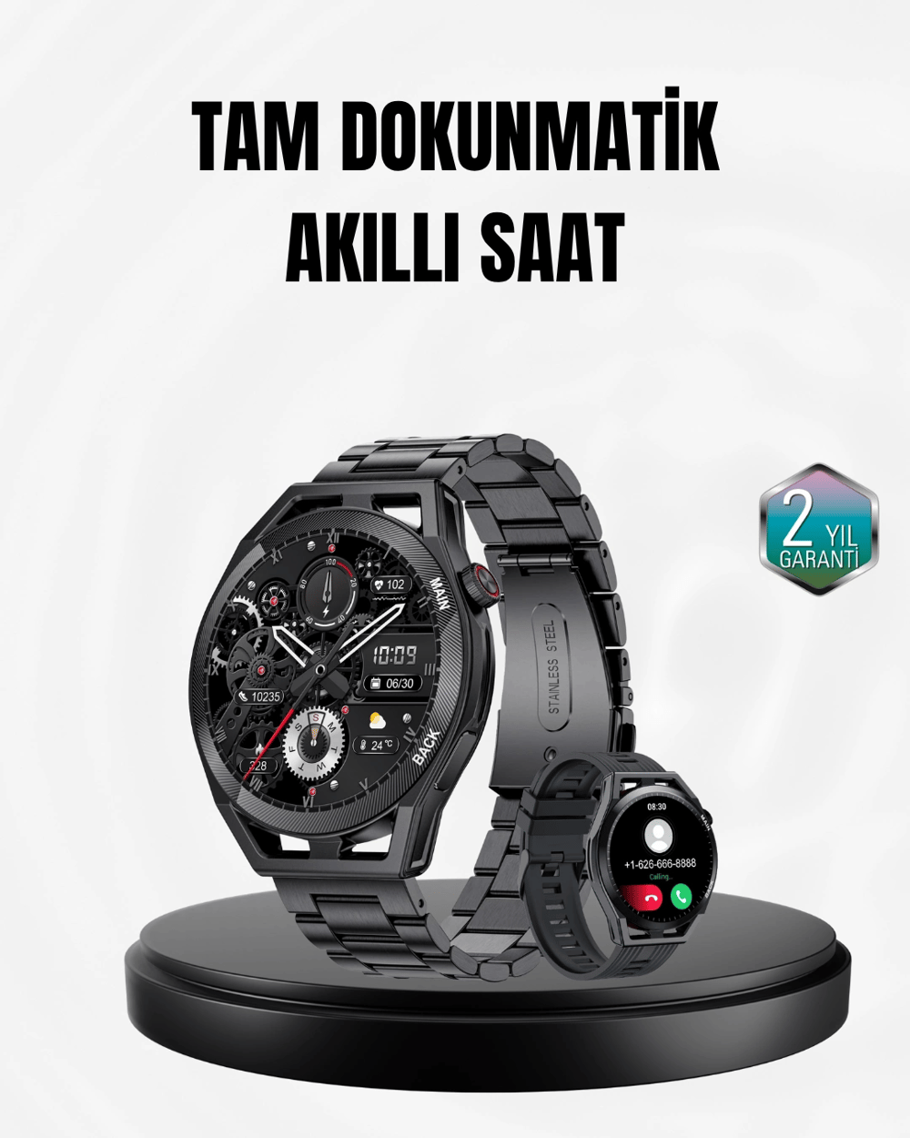 Spor ve Sağlık Takip Özellikli Akıllı Saat – Kalp Atış, Uyku ve Adım Ölçer Fonksiyonlu
