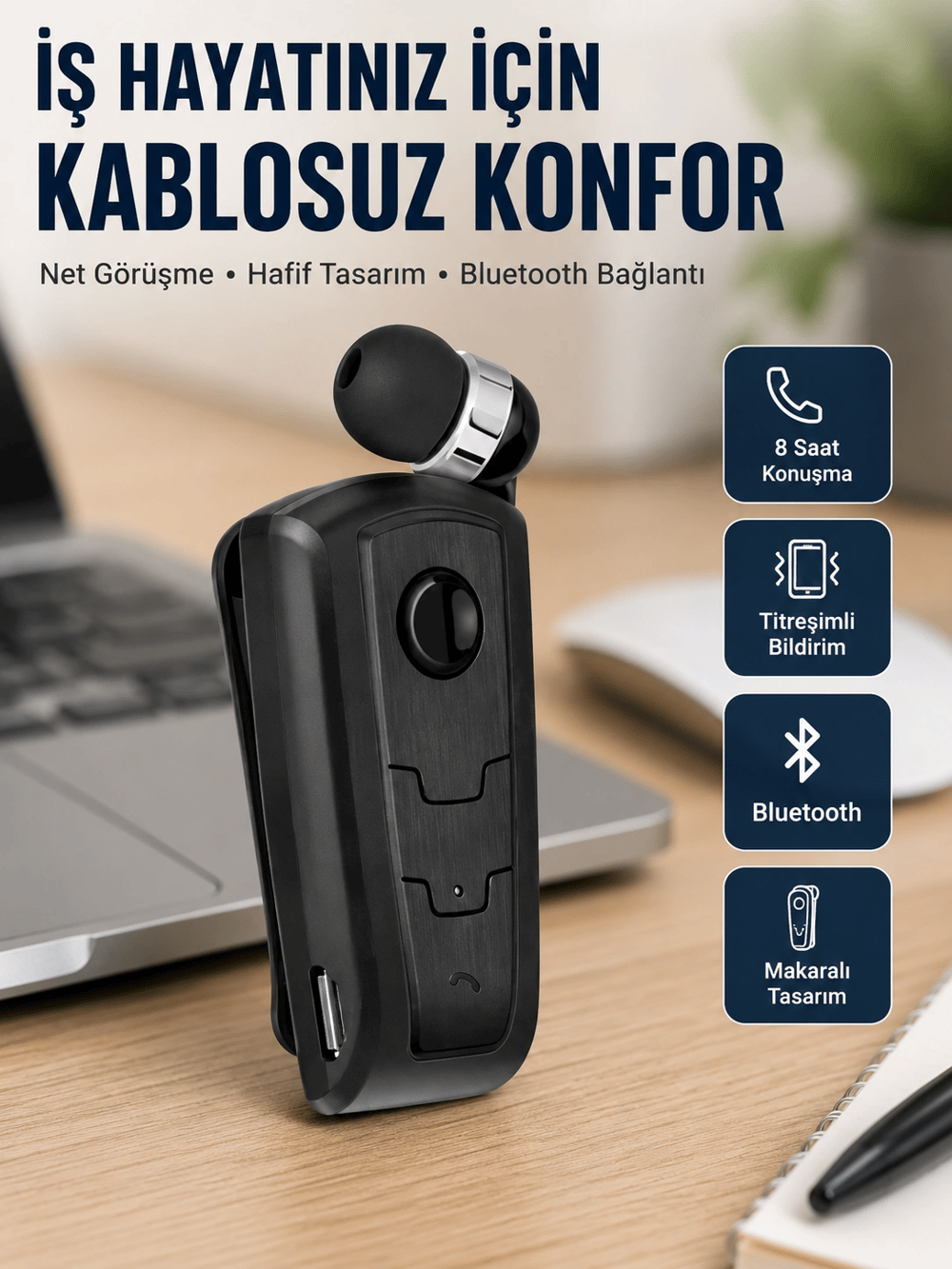 Spor ve Seyahat İçin Fineblue F910 Kablosuz Kulaklık Yeni Nesil