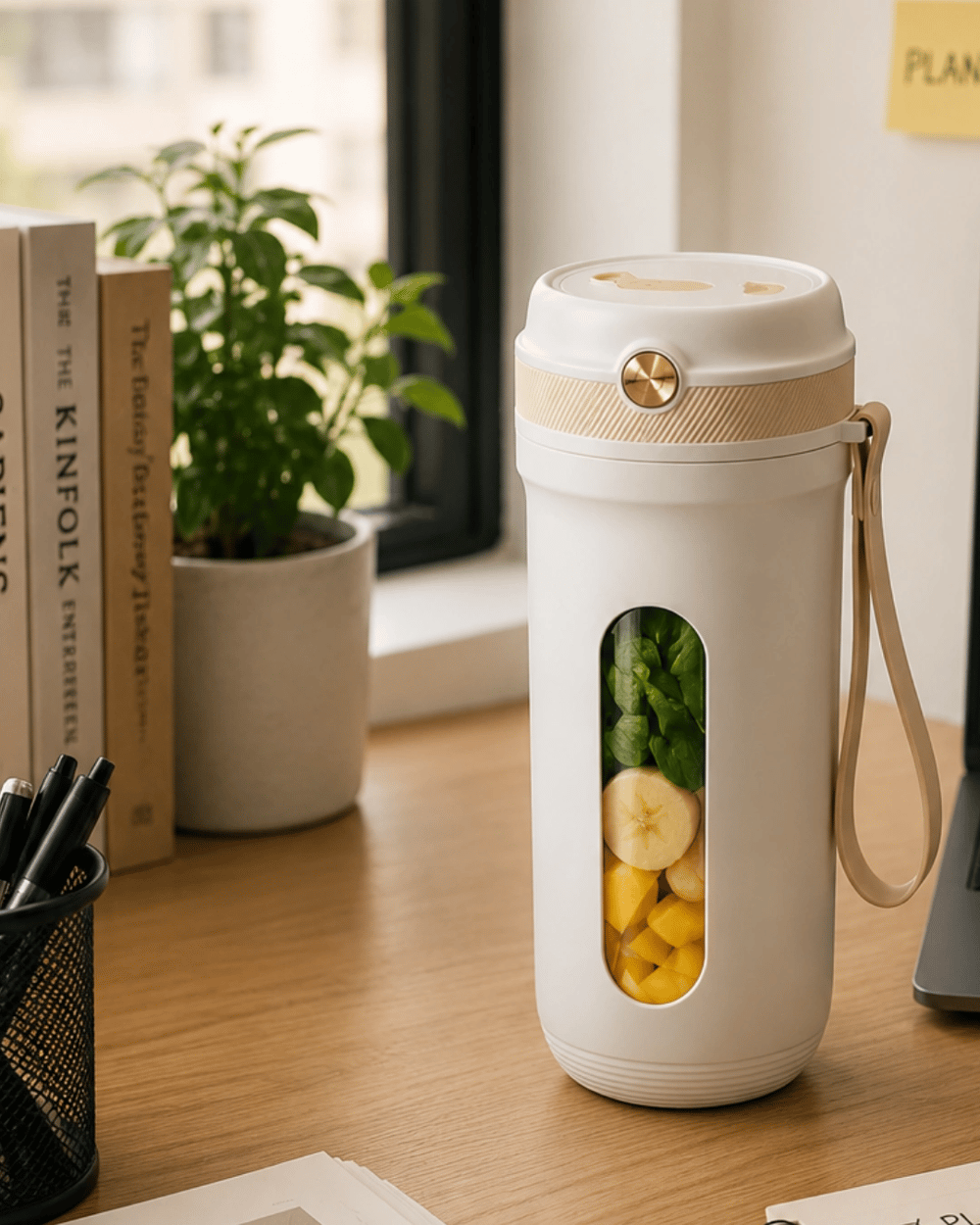 Spor ve Seyahat İçin Taşınabilir Smoothie Blender USB Şarj Destekli