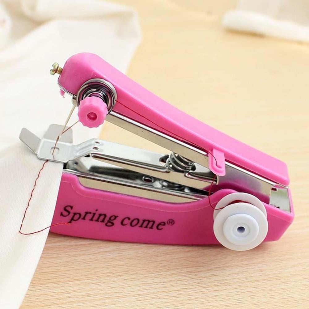 Spring Come Mini Kolay Seyehat ve Ev Tipi El Dikiş Dikme Makinası (3936)