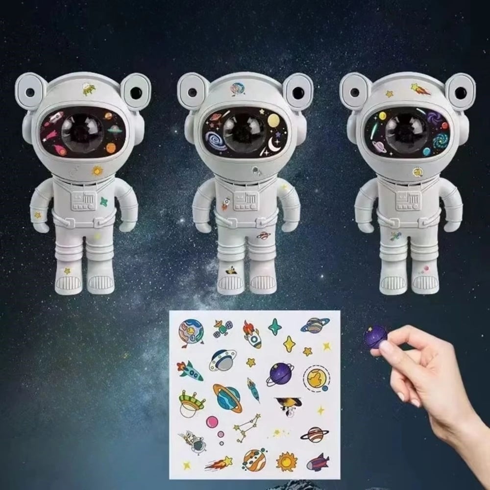 Stickerlı ,kumandalı Astronot Model Gece Lambası Bx40
