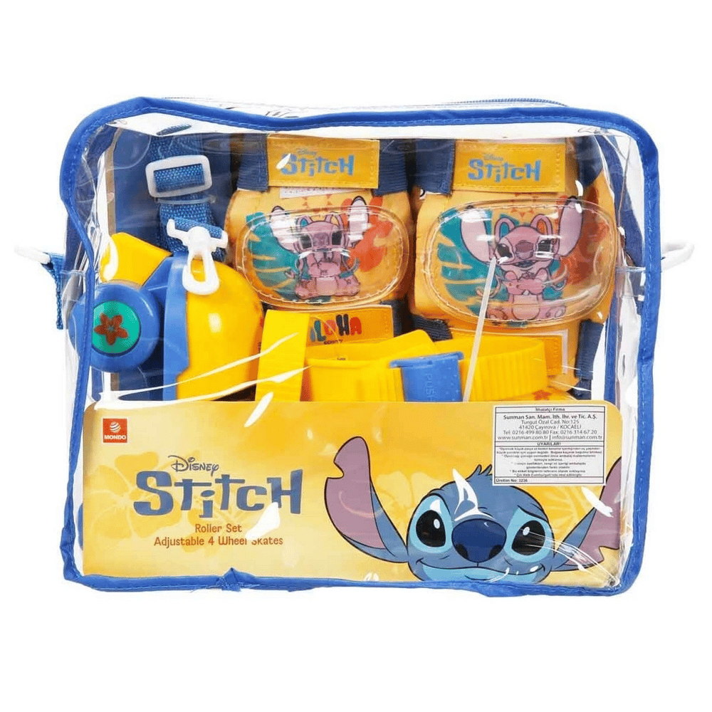 Stitch Çantalı 4 Tekerlekli Ayarlanabilir Paten Seti S00028832