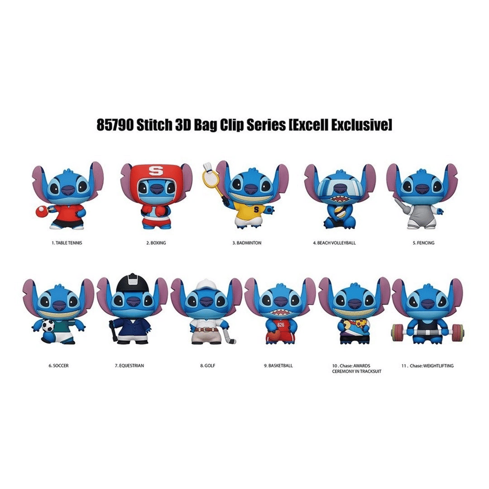 Stitch Sport Klipsli Figür