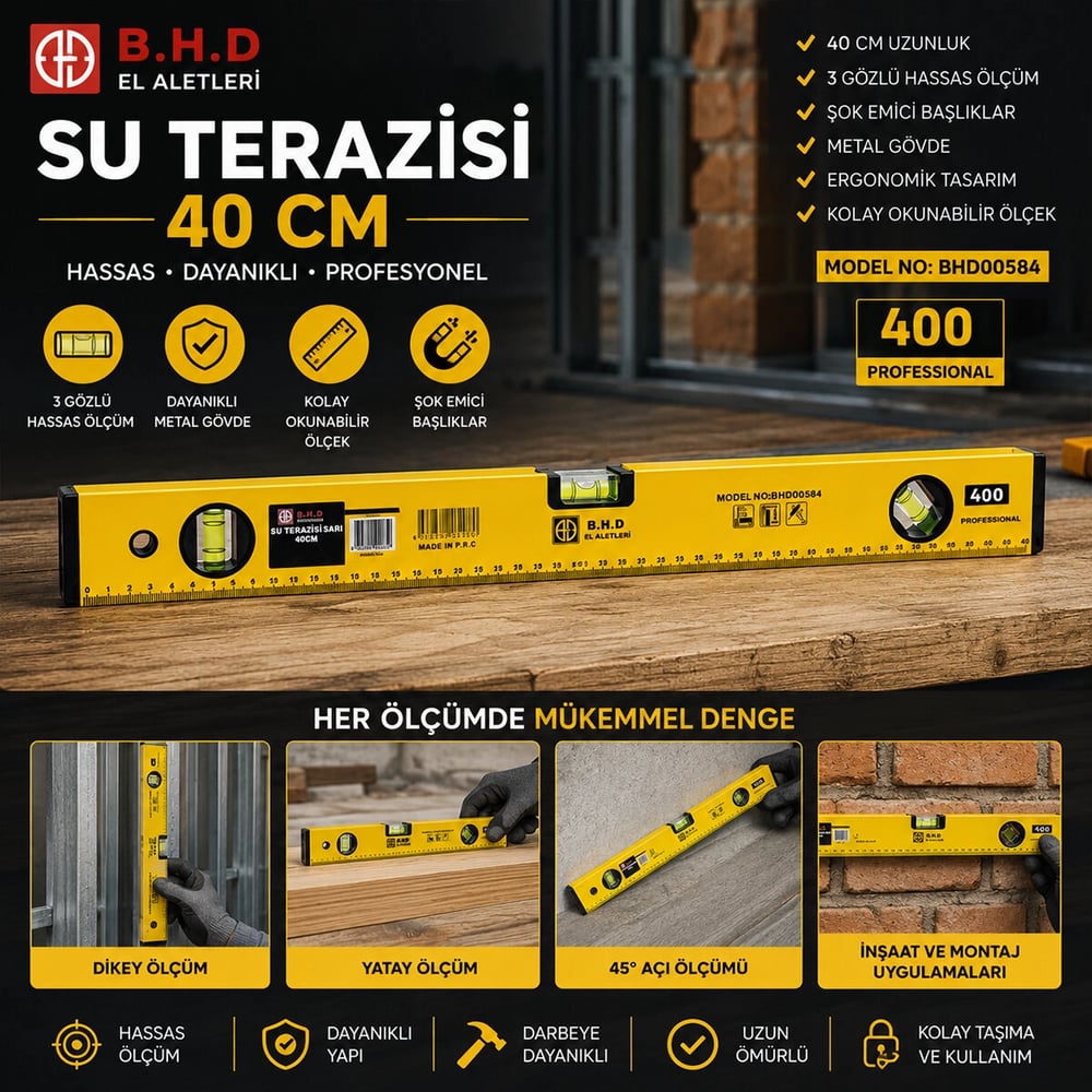 Su Terazisi 40cm Sarı Bx40