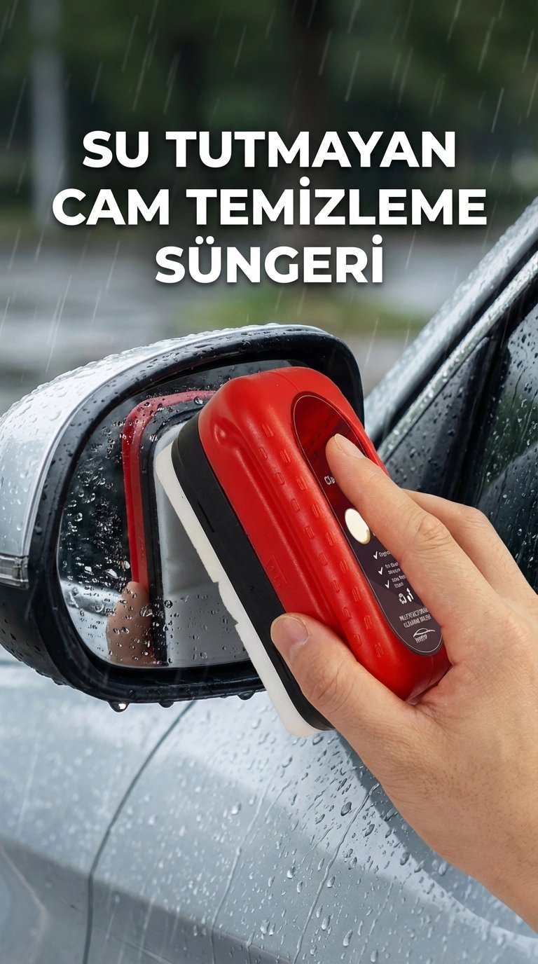 Su Tutmayan Araç Camı Temizleme Süngeri 2li Paket