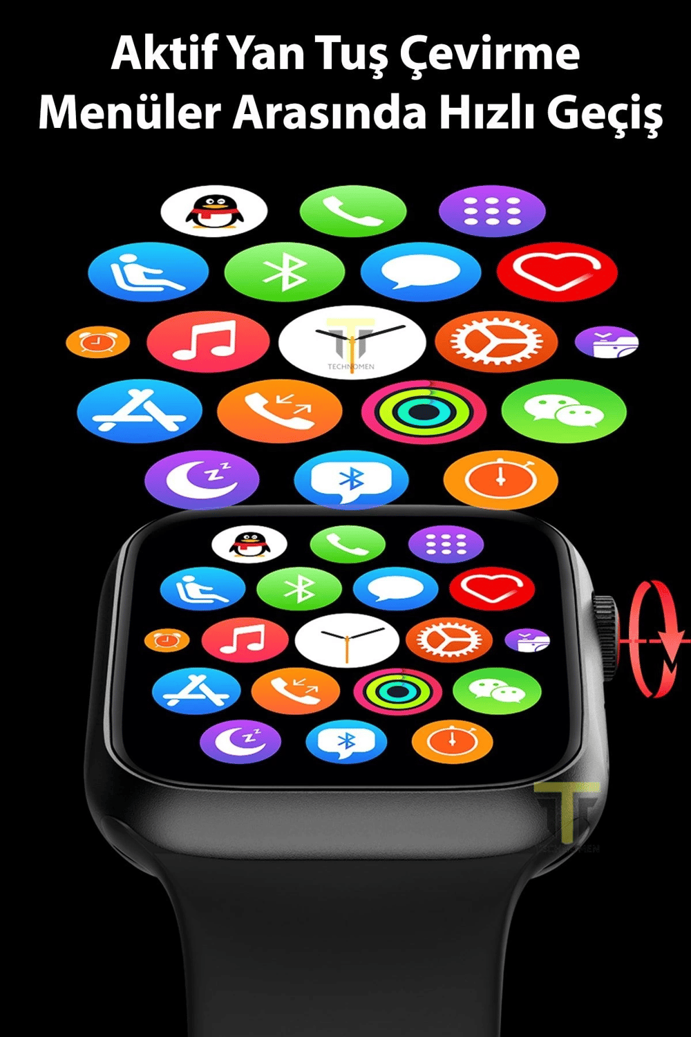 T700s Akıllı Saat Ios&android Destekli Arama Özellikli Sensörlü Smart Watch