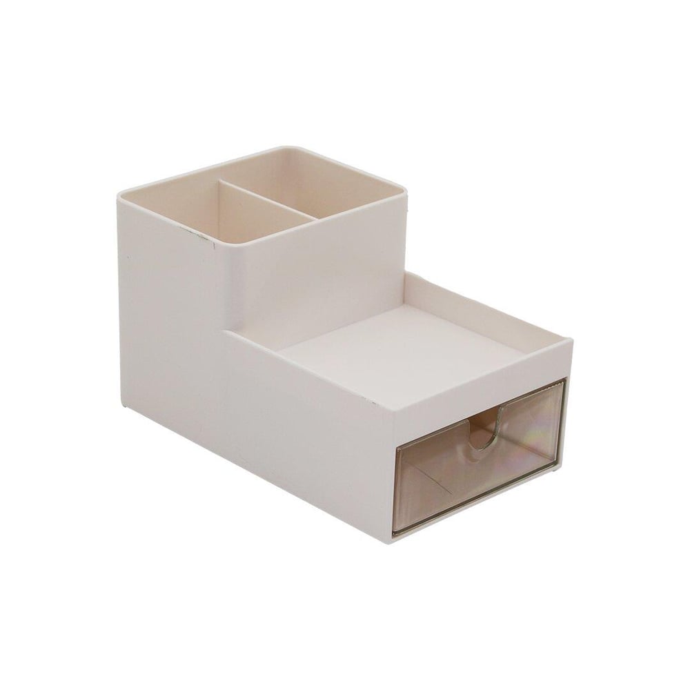 TEK ÇEKMECELİ + 3 BÖLMELİ  PLASTİK MAKYAJ - TAKI ORGANİZER 16X9.5CM - Y: 5--9.5CM (3936)