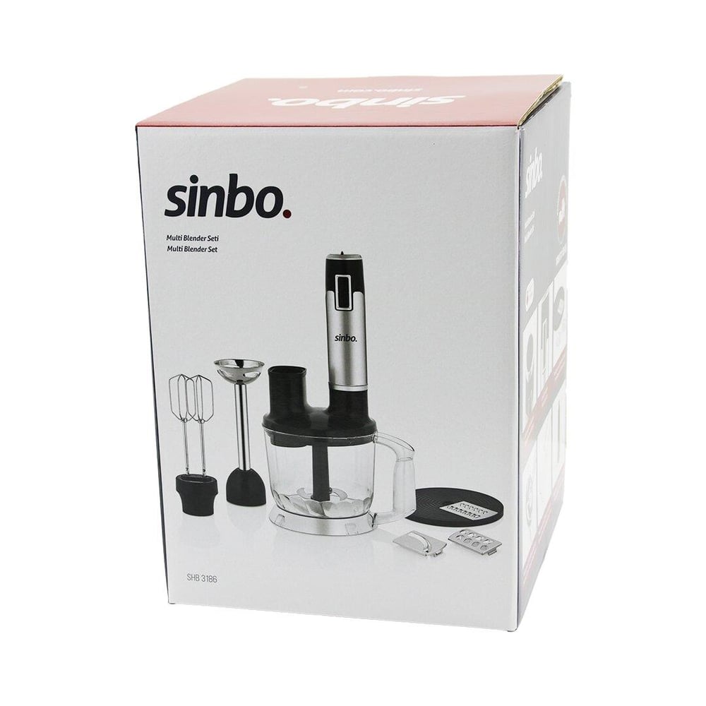 TURBO MULTİ BLENDER SETİ DOĞRAYICI- MİKSER- BLENDER RENDE DİLİM DİSKLERİ 300W 2LT HAZNE SHB-3186 (3936)