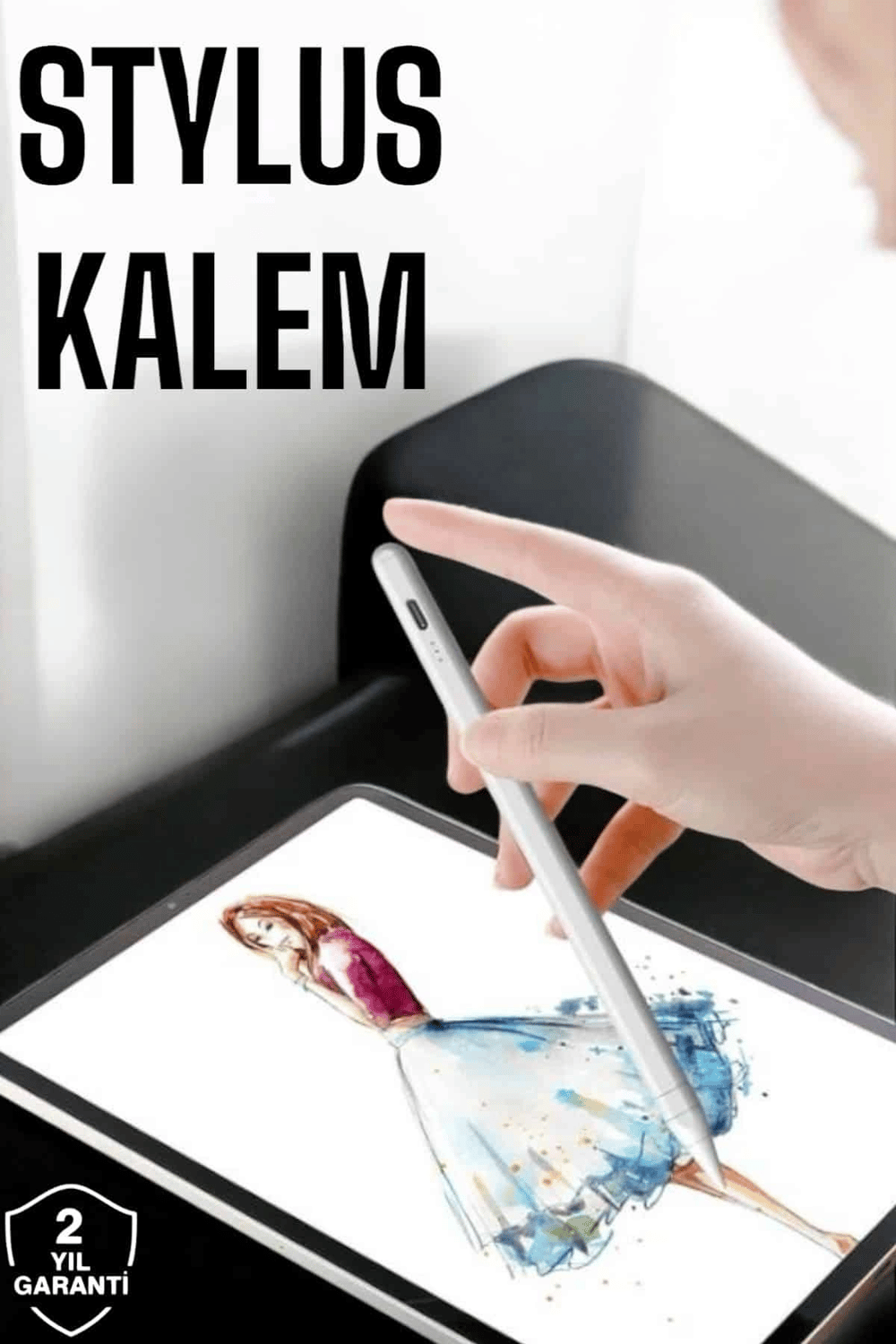 Tablet Kalemi Stylus Pen Dokunmatik Kalem Android Ve İOS Uyumlu Şarjlı