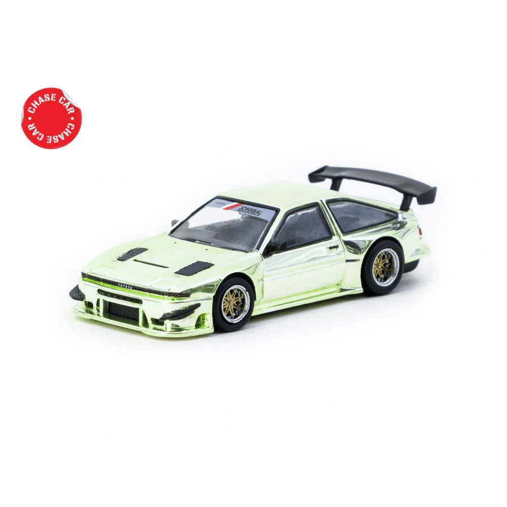 Eco Lounge 1/64 Toyota Sprinter Trueno AE86 Widebody Green - Designed by Jon Sibal