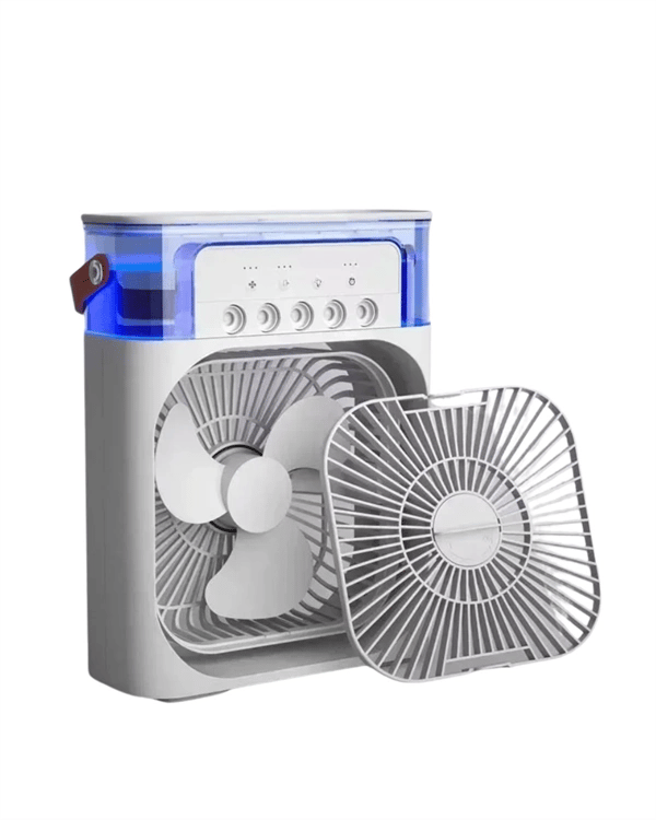Taşınabilir 3ü 1 Arada Mini Fan | Nemlendirici + Soğutucu + Gece Lambası Yeni Nesil
