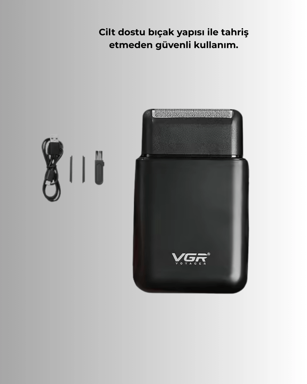 Taşınabilir Mini Elektrikli Tıraş Makinesi | Sessiz ve Güçlü Motor