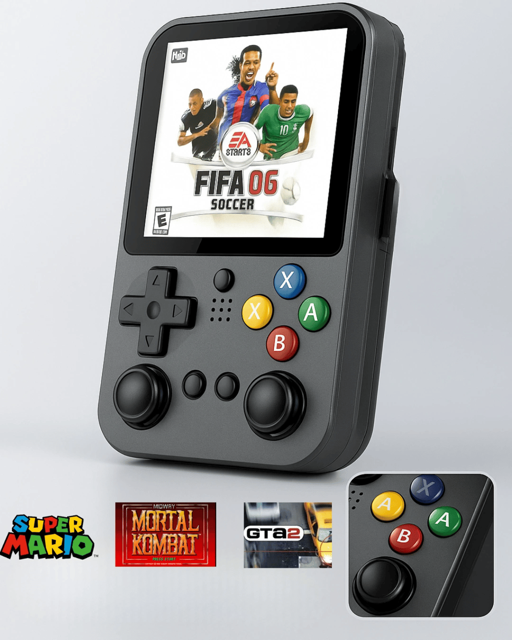 Taşınabilir Nostalji Oyun Konsolu 3.5'' HD Ekran PSP/PS1/GBA/NES 10.000 Oyunlu El Atarisi