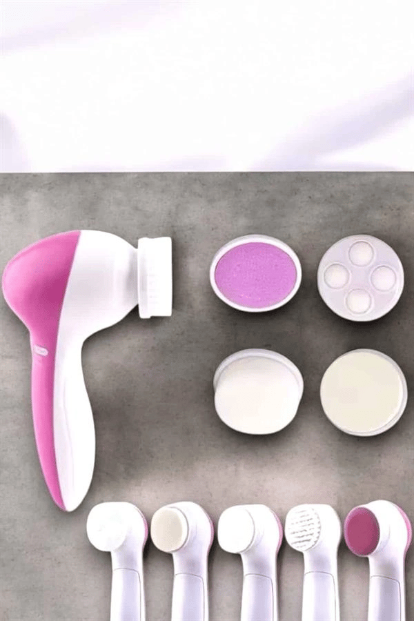 Taşınabilir Yüz Temizleme Cihazı Masaj, Peeling, Temizlik 5 Başlıklı