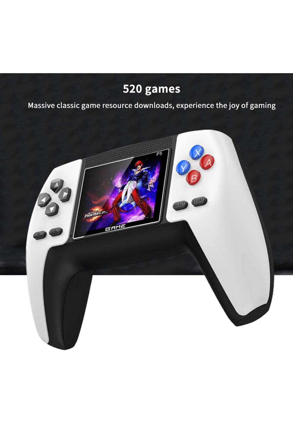 Taşınabilir mini el atari 500 oyunlu şarjlı kırmızı AV TV uyumlu Bluetooth yok - Elektronik