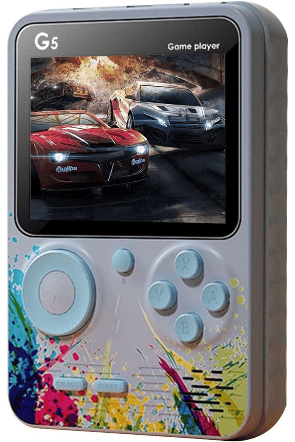 Taşınabilir mini oyun konsolu 500 yüklü oyunlu gri renk bluetooth yok - Elektronik