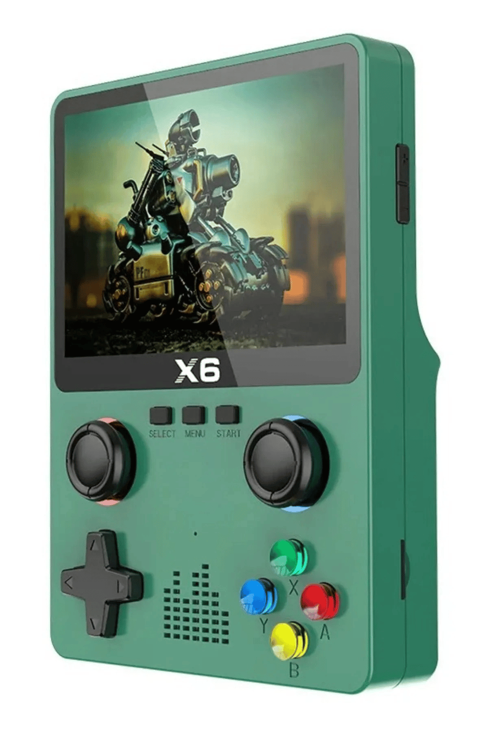 Taşınabilir retro oyun konsolu yeşil renk oyunlu HD görüntü bluetooth yok - Elektronik
