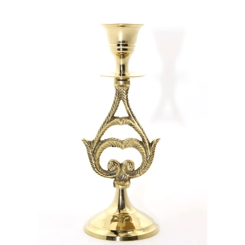 Tekli Pirinç Şamdan Model 6