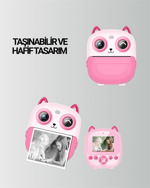 Termal Yazıcılı Dijital Kamera – USB Şarjlı, HD Video Destekli