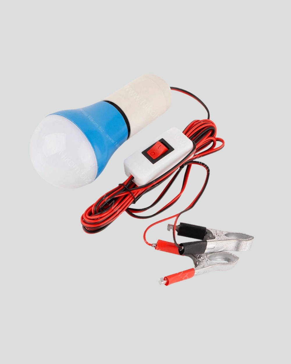 Timsah Kıskaçlı 12V LED Ampul Kamp ve Acil Durum Lambası