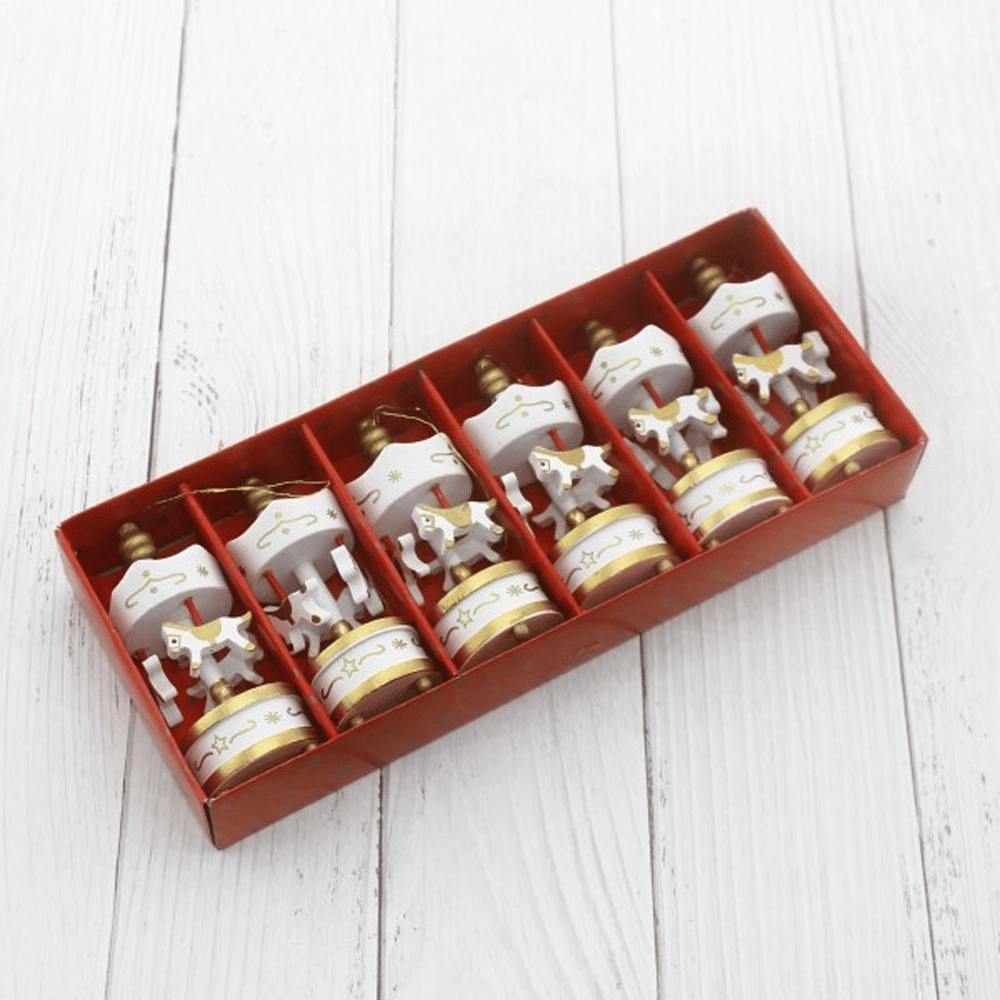 Toptan Dekoratif 6lı Beyaz Mini Atlı Karınca