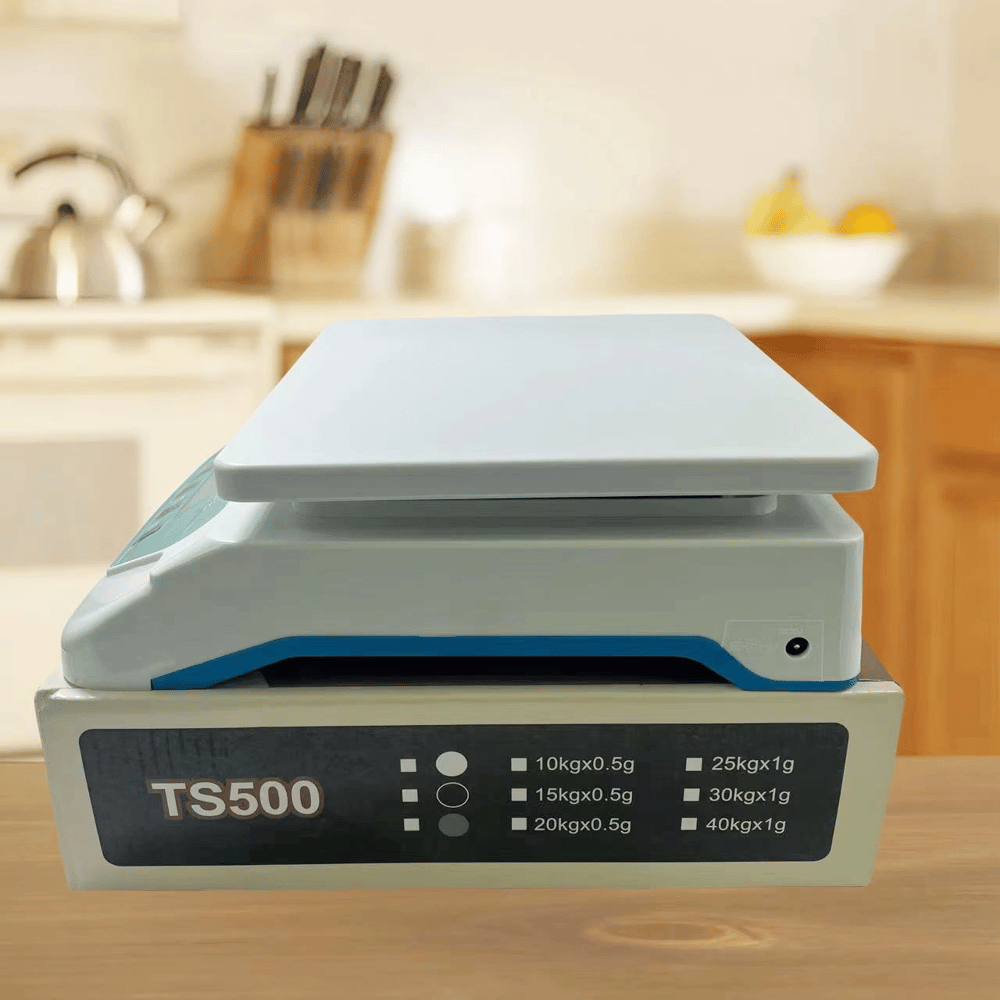 TS-500 Dijital Terazi - LCD Ekran, Dara Alma, Sayım Fonksiyonlu, Yüksek Hassasiyetli Tartım Cihazı
