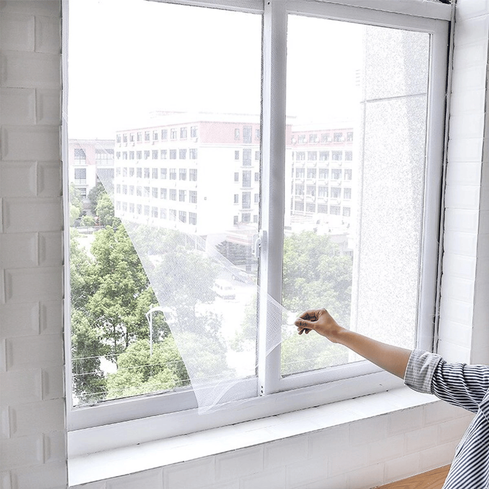 Tüm Cam Pencere Kapılara Uyumlu Çift Kanat Pencere Sinekliği Bx40