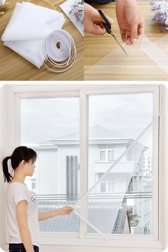 Tüm Cam Pencere Kapılara Uyumlu Tek Kanat Pencere Sinekliği Bx40