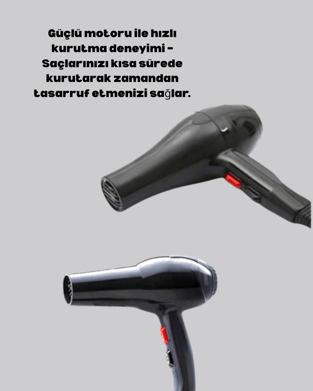 Tüm Saç Tipleri İçin 2200W Güçlü Fön Makinesi