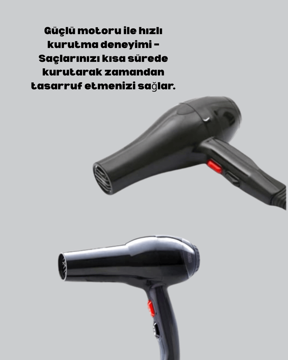 Tüm Saç Tipleri İçin 2200W Güçlü Fön Makinesi