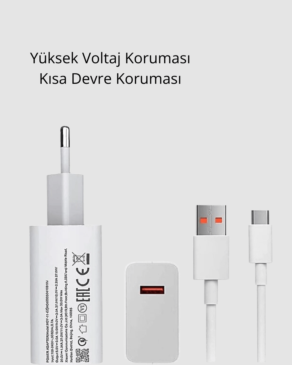 Turbo 120W Hızlı Şarj Cihazı Type-C Kablolu