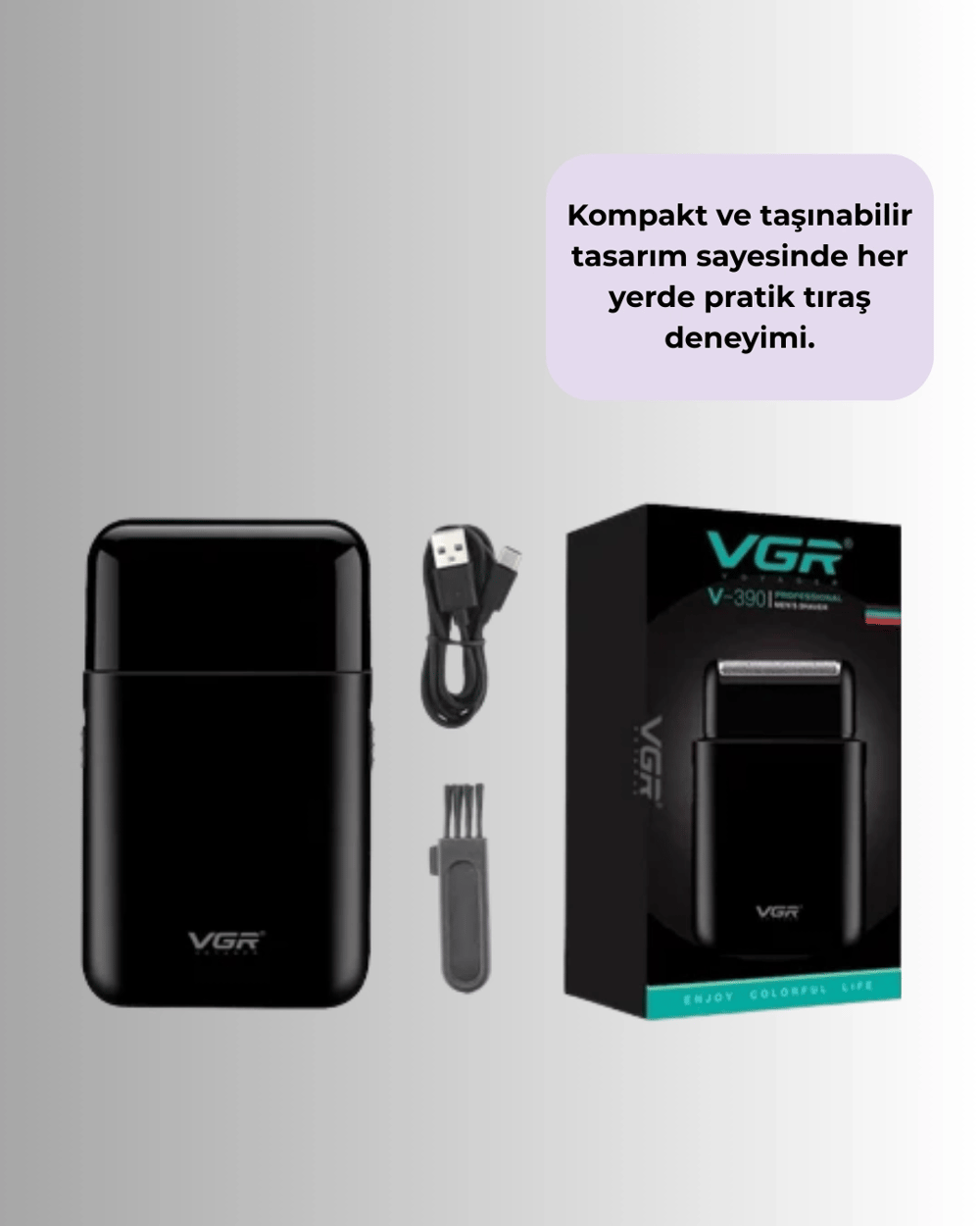 Ultra İnce Elektrikli Tıraş Makinesi | USB Şarjlı ve Su Geçirmez