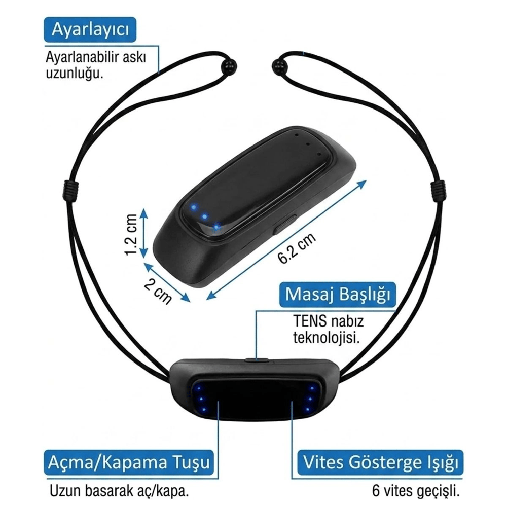 Ultrasonik Horlama Önleyici Cihaz – Uyku Kalitesi Artırıcı Elektrikli Uyku Apnesi Destekleyici Sessiz Uyku Aparatı Bx40