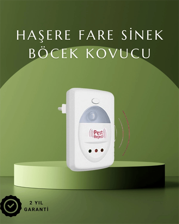 Ultrasonik Ses Dalgalarıyla Kimyasalsız Fare ve Böcek Kovucu Cihaz