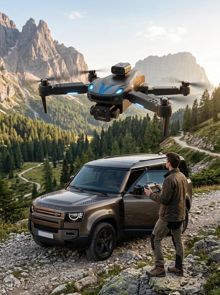 Uzaktan Kumandalı Çift Kameralı Hobi ve Fotoğraf Droneu
