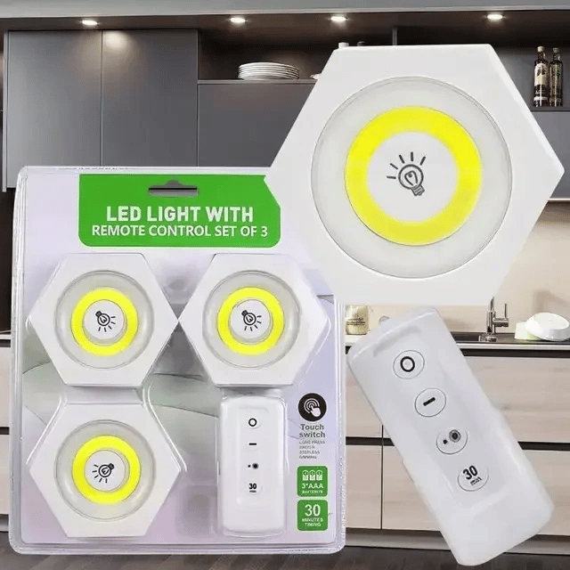 Uzaktan Kumandalı Led Işık Altı Gen [3'lü Set] Bx40