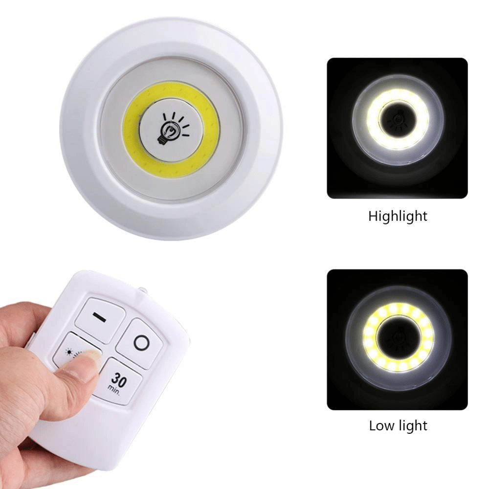 Uzaktan Kumandalı Yapışkanlı 3’lü Led Spot Lamba Bx40