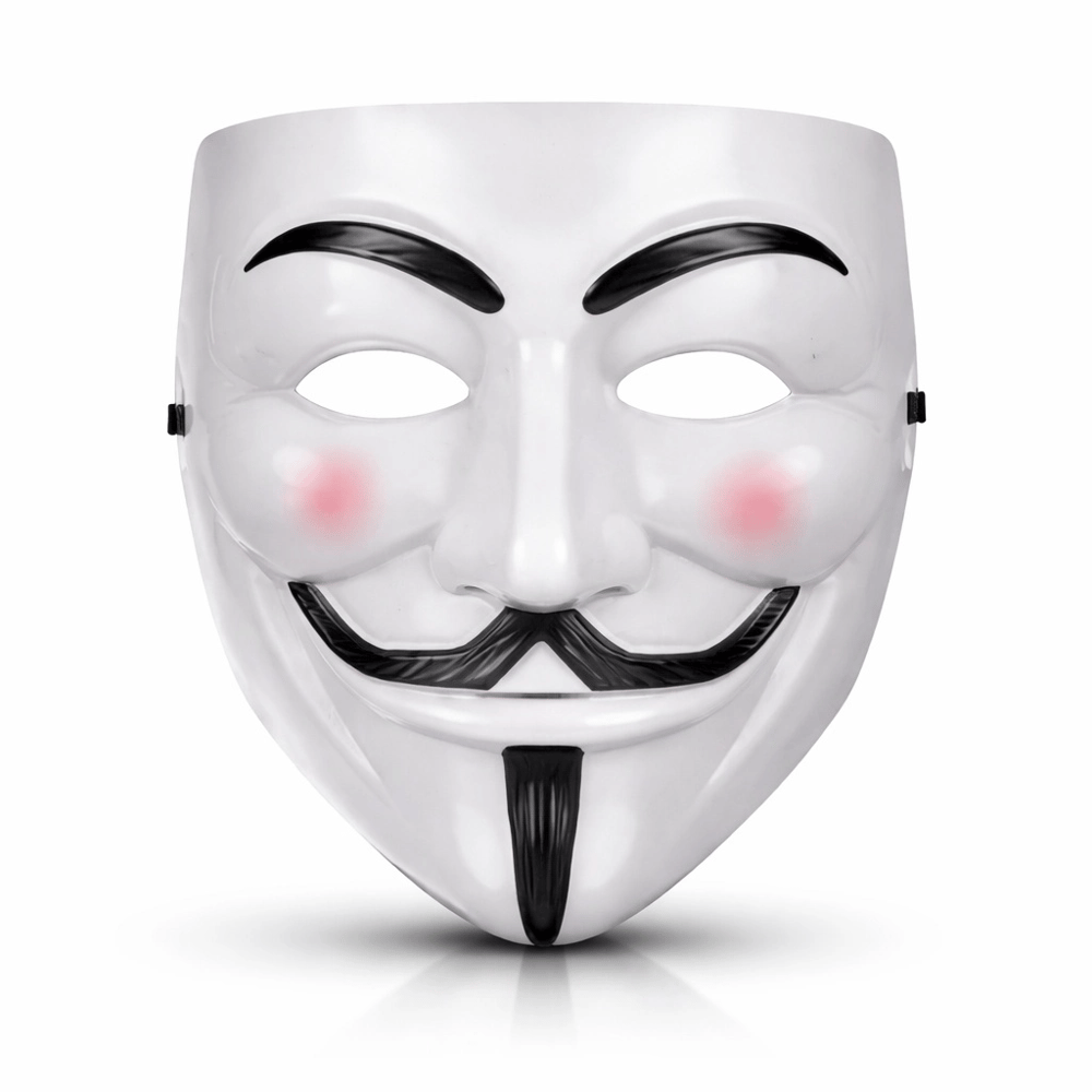 V Mask Premium Vendetta Beyaz Maske (guy Fawkes Stil)